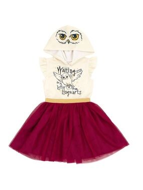 Harry Potter Hedwig Owl Girls Mesh Tulle Dress